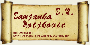 Damjanka Moljković vizit kartica